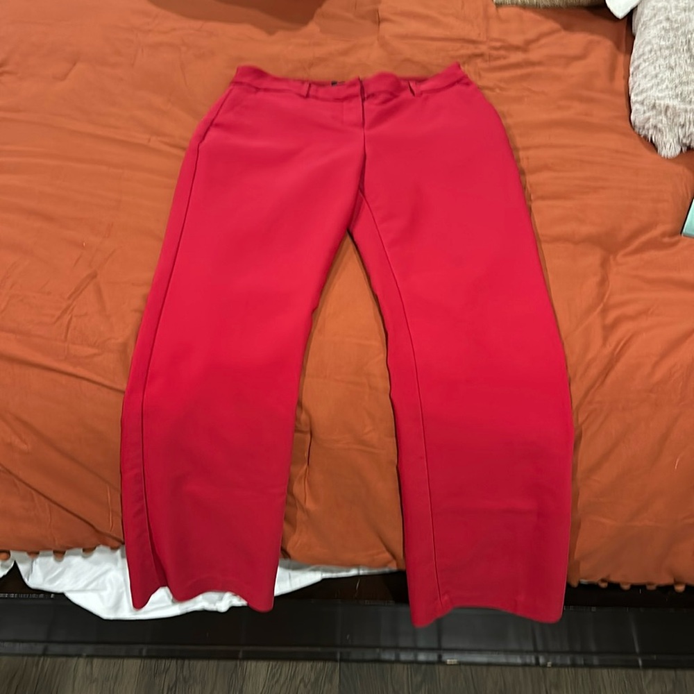 Women’s Express Red Barely Boot Columnists 2S mid rise
